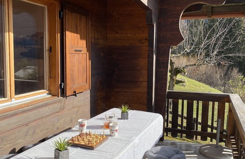 Alpe des Chaux Chalet De Esquí | Gryon Villars: Pretty wooden chalet, 4 people, magnificent view, quiet area