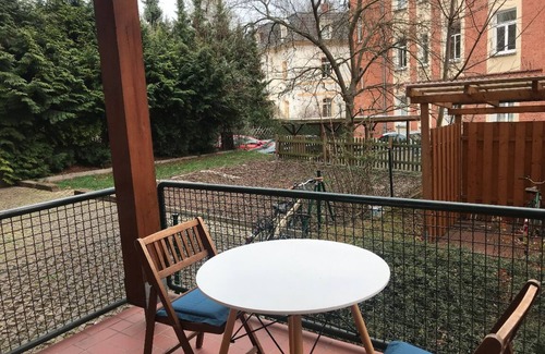 Bruhlervorstadt Apartamento | Apartamento de invitados en Petersberg con balcón