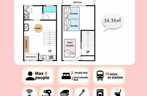 Joto Apartamento | Guest House KANOYA 大阪城まで徒歩15分,京橋で古民家貸切,USJ,京都,神戸にも好アクセス