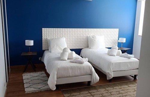 Eymet Casa | Casa de huéspedes 'La Chambre Bleue' con terraza compartida, jardín compartido y Wi-Fi