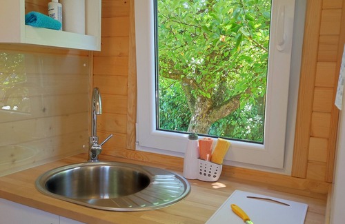 Mayrhof Apartamento | Casa de huéspedes "Mobile Tinyhouse By Wolfsberger" con vistas a la montaña, jardín y Wi-Fi