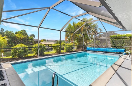 Caloosahatchee Villa | Gulf Access with heated pool! 3 beds/2 baths! Paradise!