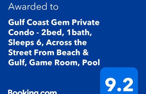 Indian Shores Apartamento | Gulf Coast Gem Private Condo - 2bed, 1bath, Sleeps 6, Across the Street From Beach & Gulf, Game Room, Pool