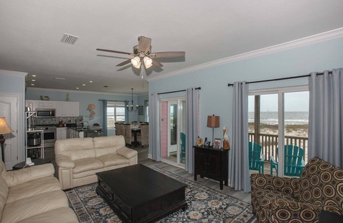 Fort Morgan Casa | Gulf Front Private House, 5 suites, WiFi, piscina climatizada, capacidad para 14, 65 "y 55" TV 4K