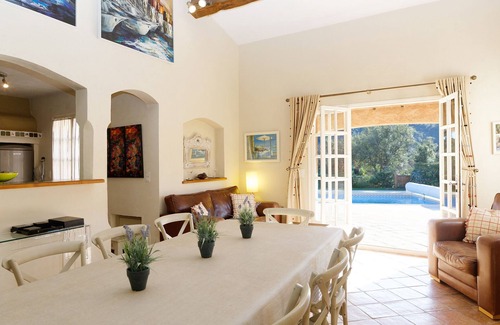 Preconil Villa | Riviera hermosa villa privada, piscina climatizada Golfo de St Tropez francés y aire acondicionado