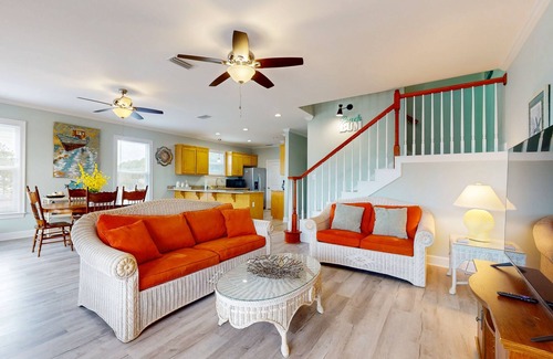 Audubon Place Casa | Gulfview duplex with loft, full kitchen, and washer and dryer.