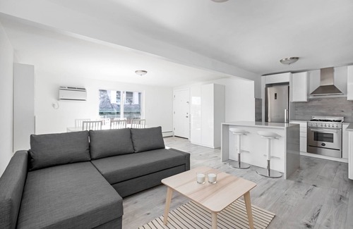 Weehawken Casa | Gut renovado apartamento de 2 camas, a 10 minutos de Manhattan. Totalmente amueblado, queen size