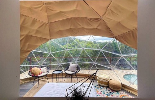 Oatmeal Casa | Habibi: Luxury Glamping in Treetop Dome + Dip Pool