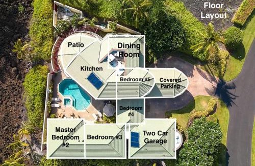 Kamuela Casa | Hale Mele 2 with Panoramic Golf Course View, private Pool, Hot Tub, Golf Cart and E-Bikes
