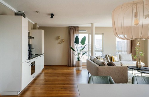 Vissershaven Apartamento | Harbor Breeze: Estancia moderna