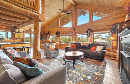 Springdale Casa | Hardwood Chalet-Pool, Hot tub, fireplace