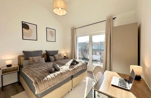 Henstedt-Ulzburg Apartamento | Harmony Homes - Nähe Bahnhof - Terasse - Smart-TV - Nähe Hamburg & Flughafen