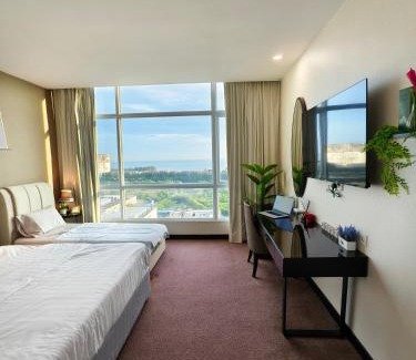 Malacca City Hotel | Hatten Hotel Super Sea View 4pax Mid Floor