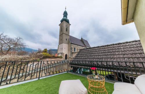 Durnstein Apartamento | Haus mit Donaublick, Terrasse und Garten