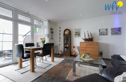 Borkum Apartamento | Haus Wilhelmshöhe Ferienwohnung Meeresblick
