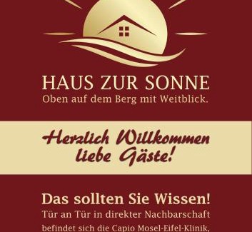 Bad Bertrich Casa | Haus zur Sonne