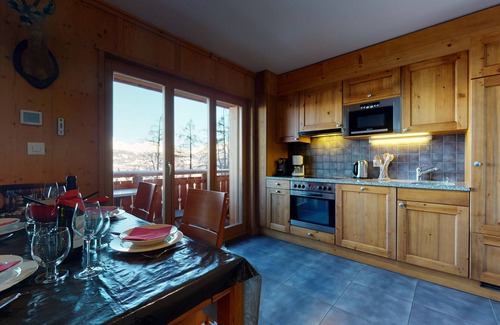 Veysonnaz Apartamento | Hauts de Veysonnaz HV1 011 - SAUNA apartment 4 per