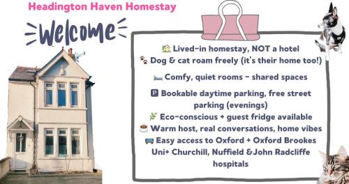 Headington Casa | Headington Haven Homestay