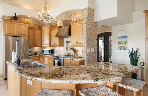 Fountain Hills Casa | Heated Pool, Waterslide, Mountain Views 3 Bedroom 2 Bathroom Tuscan Home
