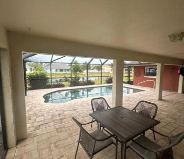 Pebble Beach Casa | Heated pool with canal views