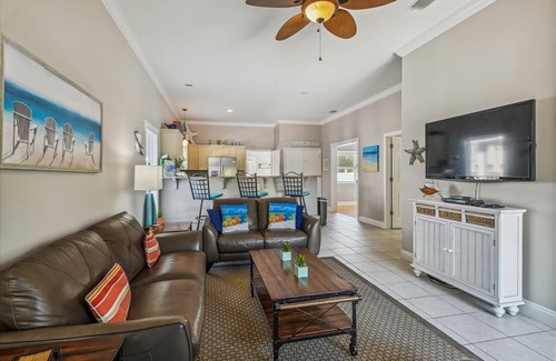 Village of Sugar Beach Casa | Heated Private Pool 30A Rental 'Seagrove Escape' Just Steps to Seagrove Beach!