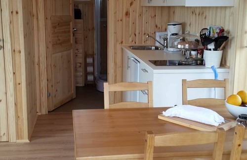 Rangarþing ytra Cabina | Volcán Hekla Cabin 3 y vista al glaciar