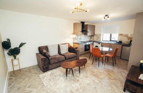 Barrow-on-Trent Apartamento | Hen & Chickens Luxury Apartments, Free Parking, By DerBnB