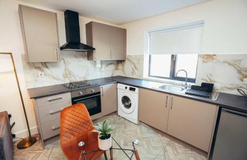 Barrow-on-Trent Apartamento | Hen & Chickens Luxury Apartments, Free Parking, By DerBnB
