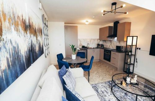 Barrow-on-Trent Apartamento | Hen & Chickens Luxury Apartments, Free Parking, By DerBnB