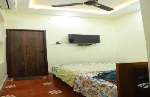Madurai Casa | Heritage home with 2 bed/2 bath with kitchen in a residential neighborhood.