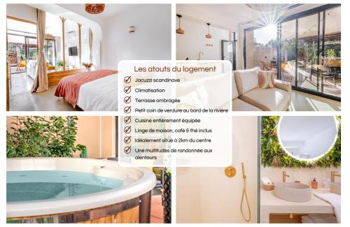 Nyons Apartamento | Hermès - Appartement avec jacuzzi scandinave