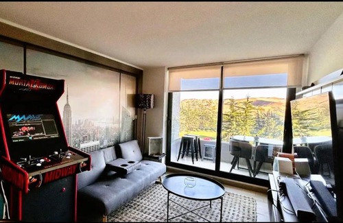 Concon Apartamento | Hermoso Depto para 4 personas ,con Arcade de juegos y vista hacia las Dunas y el Mar