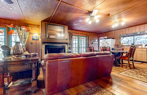 Volcano Casa | Hidden paradise with a hot tub, wood fireplace, large lanai, & jetted tub