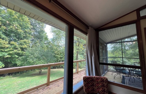 Falls of Rough Casa | Hideaway on the lake; large mid-century stone ranch in a park-like setting
