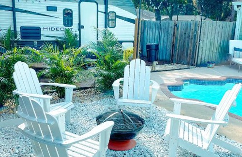Gulfport Otro | Hideout by the Sea with saltwater pool + dog friendly yard