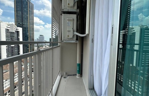Makkasan Apartamento | High Floor 1-bedroom apartment with AC, WiFi, fitness room in Thonglor, Bangkok