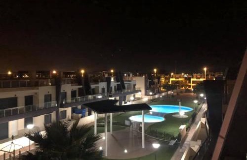 Pilar de la Horadada Apartamento | Higuericas Costa 222 Härlig takterrass med havsutsikt - Pool och 250m till stranden