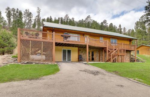 Hill City Casa | Hill City Log Cabin Along Newton Creek!