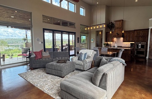 Lick Creek Ranch Casa | Hill Country modern farmhouse with beautiful views