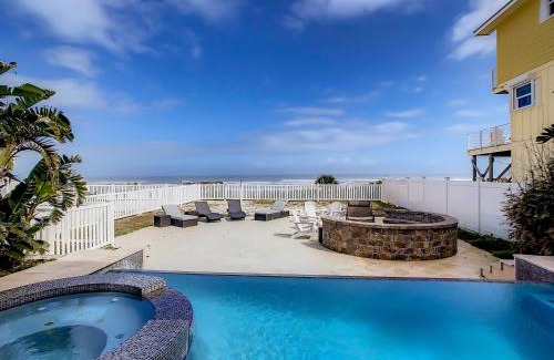 New Smyrna Beach Casa | Hip Nautic ~ Luxury Beachfront Beach Home with Pool - Car Free Beach - 4071H