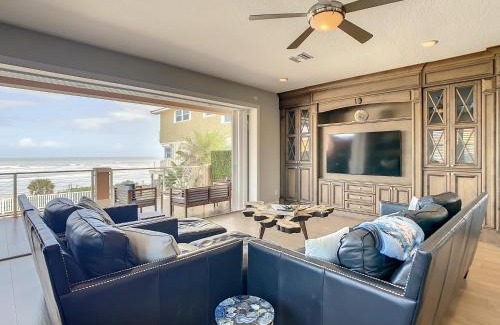 New Smyrna Beach Casa | Hip Nautic ~ Luxury Beachfront Beach Home with Pool - Car Free Beach - 4071H