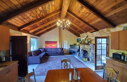 Topanga Casa | Historic 1914 Stone Cabin + Private Trails & Creek