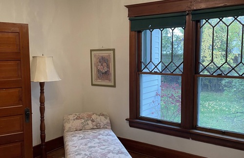 Stevensville Cabaña | Historic 2 bedroom home in downtown Stevensville. Pet friendly! RV parking