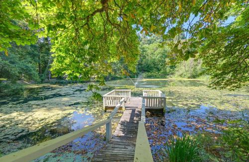 Kent Casa | Historic Auburn House on 37 Acres with Private Lake!