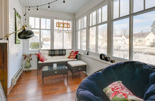 Eau Claire Casa | Historic Eau Claire Home w/ Porch + Sunroom!