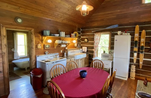 Polson Cabina | Histórico restaurado 1200 Sf Log Lodge con vistas a Flathead La