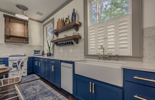 Cranesville Casa | Historic Schoolhouse w/ Hot Tub, Fireplace & King Bed