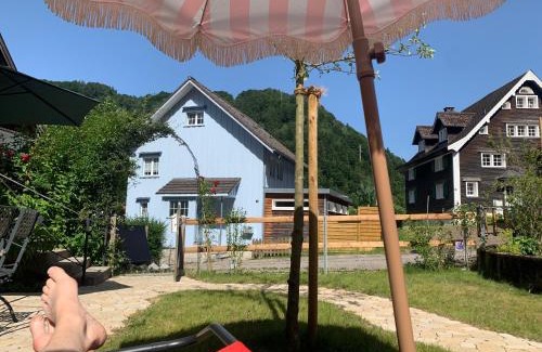 Brunnadern Casa | Historic Swiss Room in Guesthouse Rosalie