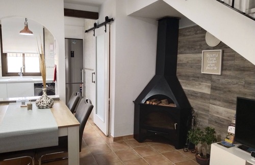 Paterna del Río Casa | Casa de vacaciones 'Casa De La Aldea' con vistas a la montaña, Wi-Fi y aire acondicionado