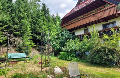Zell am Harmersbach Apartamento | Apartamento vacacional 'Schwalbennest' con jardín comunitario y Wi-Fi